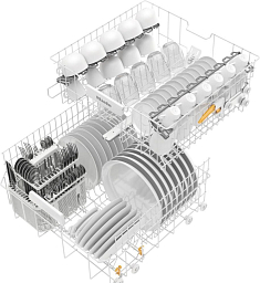 Встраиваемая посудомоечная машина Miele G 5000 U Active, белый фото 3